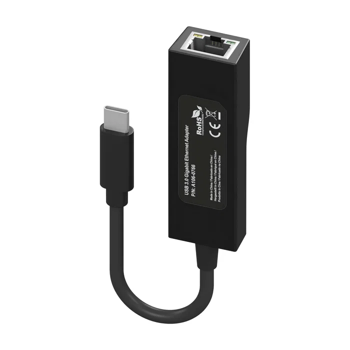 Aisens Adaptador USB-C a Ethernet Gigabit 10/100/1000 Mbps A109-0765 Negro Aisens Adaptador USB-C a Ethernet Gigabit 10/100/1000 Mbps A109-0765 Negro