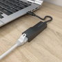 Aisens Conversor USB-C a Ethernet Gigabit 10/100/1000 Mbps A109-0765, Negro