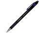 Q-connect Bolígrafo Retractil con Grip 0,7 mm Color Azul para Escritura Cómoda, Punta Metálica 0,5 mm, Tinta Aceite