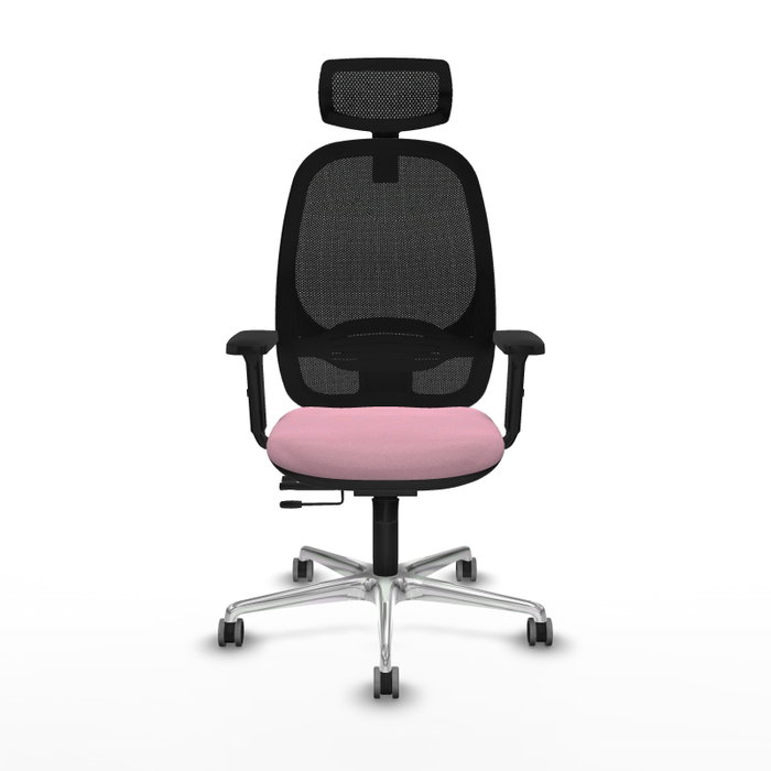 PIQUERAS Y CRESPO Silla de oficina Cilanco Rosa con mecanismo Sincro/Traslack