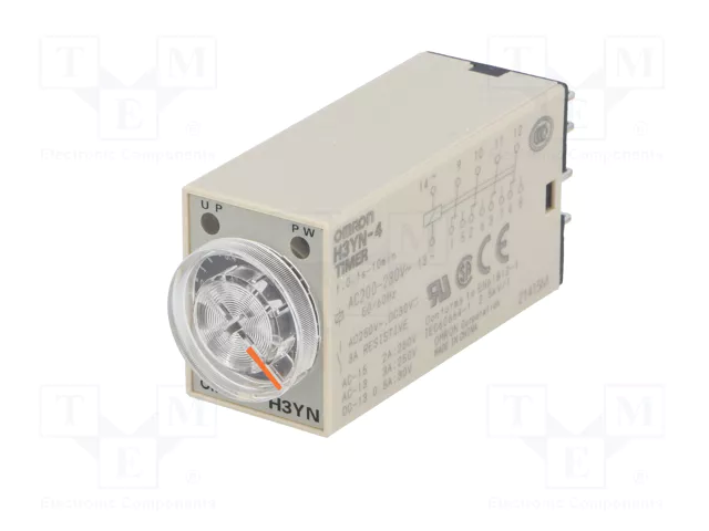 OMRON H3YN Relé de tiempo 4PDT 200-230VAC