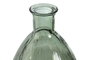 DKD Home Decor Jarrón de Cristal Reciclado Verde Rayado 30x30x59 cm