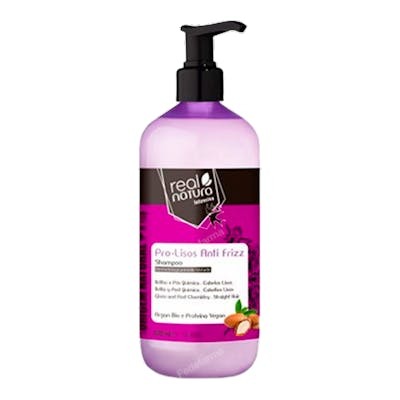 Real Natura Champú Sem Sal Pro-Lisos Anti Frizz Argan 500ml Real Natura Champú Sem Sal Pro-Lisos Anti Frizz Argan 500ml
