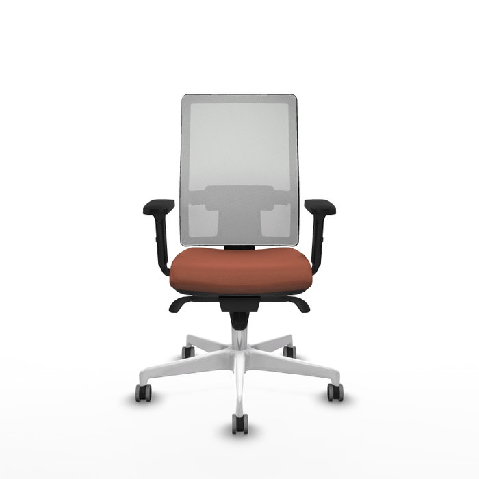PIQUERAS Y CRESPO Silla de oficina Horna con mecanismo Sincro, Marrón y Blanco PIQUERAS Y CRESPO Silla de oficina Horna con mecanismo Sincro, Marrón y Blanco