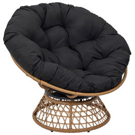 Home Deco Factory Butaca Giratoria Cancún Negra 96x86xh.77 cm