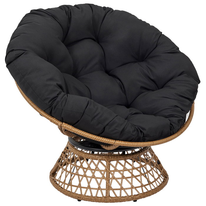 Home Deco Factory Butaca Giratoria Cancún Negra 96x86xh.77 cm Home Deco Factory Butaca Giratoria Cancún Negra 96x86xh.77 cm