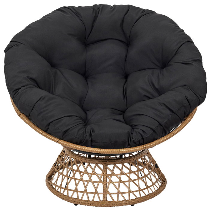 Home Deco Factory Butaca Giratoria Cancún Negra 96x86xh.77 cm Home Deco Factory Butaca Giratoria Cancún Negra 96x86xh.77 cm