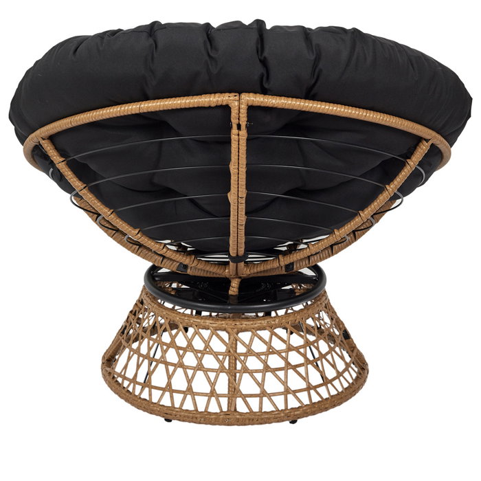 Home Deco Factory Butaca Giratoria Cancún Negra 96x86xh.77 cm Home Deco Factory Butaca Giratoria Cancún Negra 96x86xh.77 cm