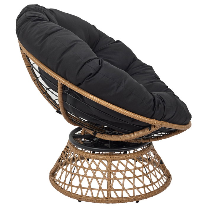 Home Deco Factory Butaca Giratoria Cancún Negra 96x86xh.77 cm Home Deco Factory Butaca Giratoria Cancún Negra 96x86xh.77 cm