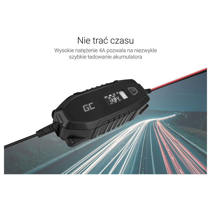 Green Cell Cargador para acumuladores 6V 12V 4A con función de diagnóstico