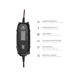 Green Cell Cargador para acumuladores 6V 12V 4A con función de diagnóstico