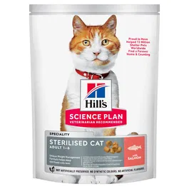 Hill's HSP Feline Adult Sterilised Salmon Alimento Seco para Gatos Esterilizados con Salmón 1.5 kg
