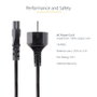 StarTech.com Cable de Alimentación Schuko a C5 2m PXTNB3SEU2M para Portátiles