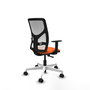 PIQUERAS Y CRESPO Silla de oficina Motilla Naranja y Blanco