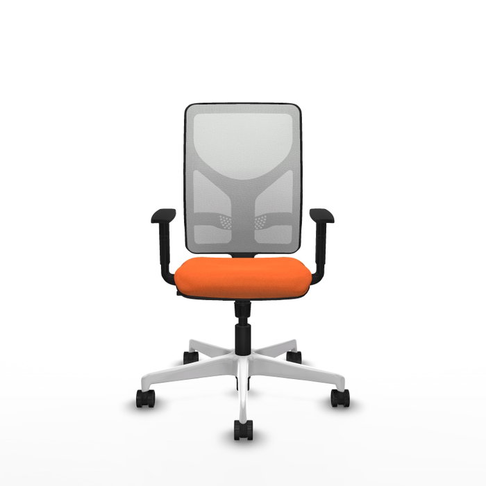 PIQUERAS Y CRESPO Silla de oficina Motilla Naranja y Blanco PIQUERAS Y CRESPO Silla de oficina Motilla Naranja y Blanco