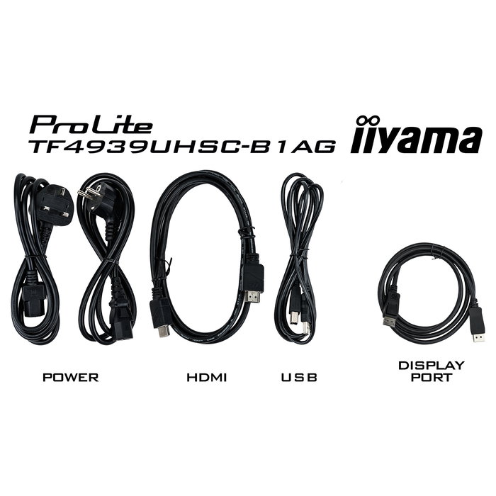 Iiyama ProLite TF4939UHSC-B1AG - Monitor Táctil 49" (124.5 cm) 4K Ultra HD IPS 16:9, 3840x2160, 60Hz, HDMI, DisplayPort