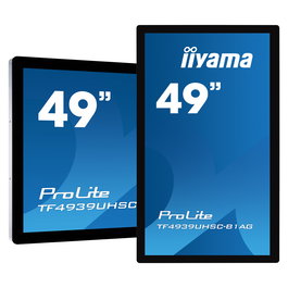 Iiyama ProLite TF4939UHSC-B1AG - Monitor Táctil 49" (124.5 cm) 4K Ultra HD IPS 16:9, 3840x2160, 60Hz, HDMI, DisplayPort