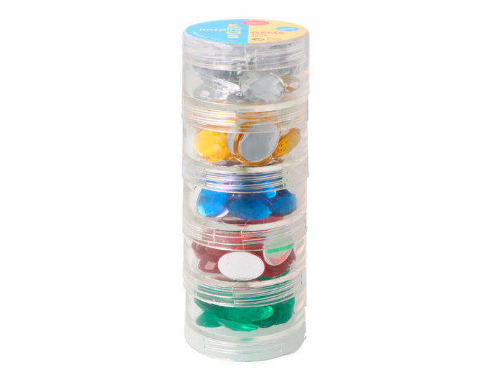 Innspiro Set de Gemas Decorativas Acrílicas Ovaladas Colores Básicos 13x18mm Innspiro Set de Gemas Decorativas Acrílicas Ovaladas Colores Básicos 13x18mm