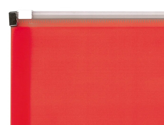 Liderpapel Carpeta dossier A4 con cierre de cremallera rojo translúcido