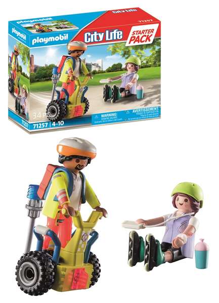 PLAYMOBIL Starter Pack Rescate con Balance Racer City Life 71257 PLAYMOBIL Starter Pack Rescate con Balance Racer City Life 71257