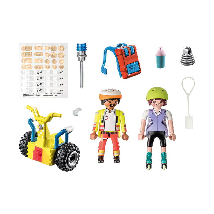 Playmobil 71257 Starter Pack Rescate Balance Racer City Life Paramédico Patinador Juguete +4 Años