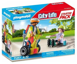PLAYMOBIL City Life Starter Pack Rescate con Balance Racer 71257