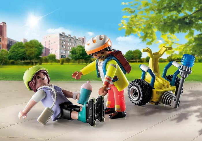 PLAYMOBIL Starter Pack Rescate con Balance Racer City Life 71257 PLAYMOBIL Starter Pack Rescate con Balance Racer City Life 71257