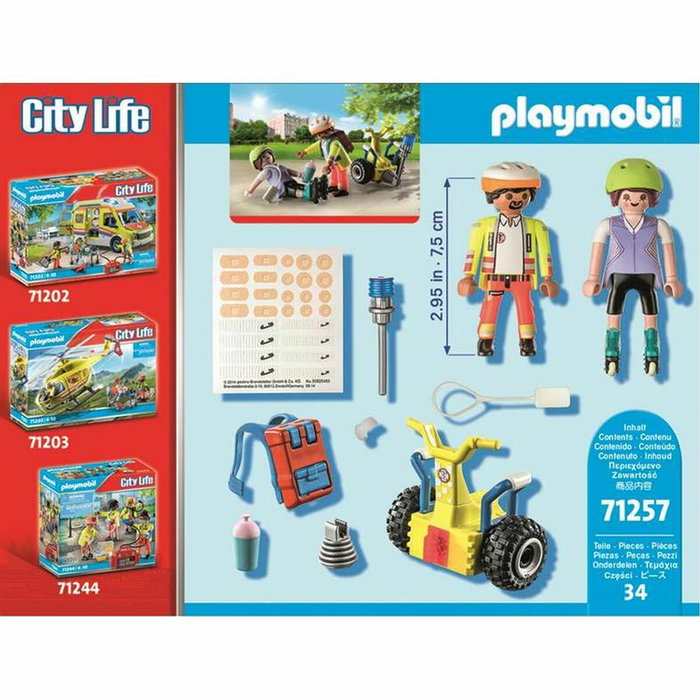 PLAYMOBIL Starter Pack Rescate con Balance Racer City Life 71257 PLAYMOBIL Starter Pack Rescate con Balance Racer City Life 71257
