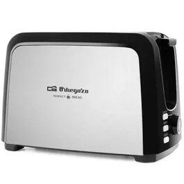 Orbegozo Tostador TO 3060 750W Plata Acero Inoxidable 2 Rebanadas 7 Niveles Tostado