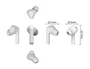 Daewoo DW2005 Auriculares TWS Bluetooth Blanco