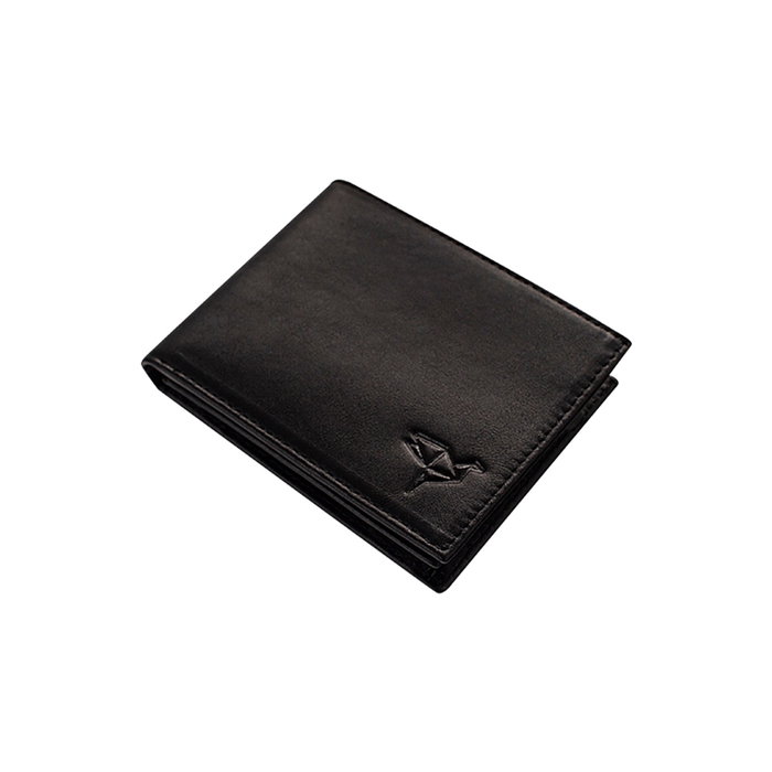 Zoozie Bags Jackson - Black Cartera de Piel Auténtica para Hombre Color Negro 11.5 cm