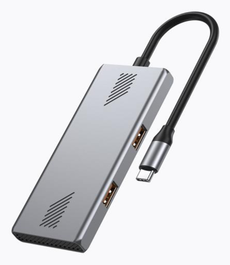 Gembird Hub USB 3.2 Gen 2 con 4 puertos Tipo A y C