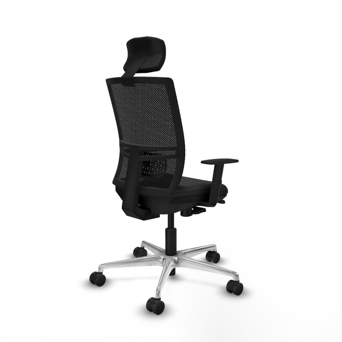 PIQUERAS Y CRESPO Silla de oficina Yunquera con mecanismo Sincro/Traslack en negro PIQUERAS Y CRESPO Silla de oficina Yunquera con mecanismo Sincro/Traslack en negro