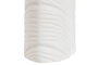 DKD Home Decor Jarrón de Gres Blanco con Detalles de Hoja 21x14x50 cm