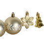 DKD Home Decor Set de 37 Bolas de Decoración Navideña Dorado