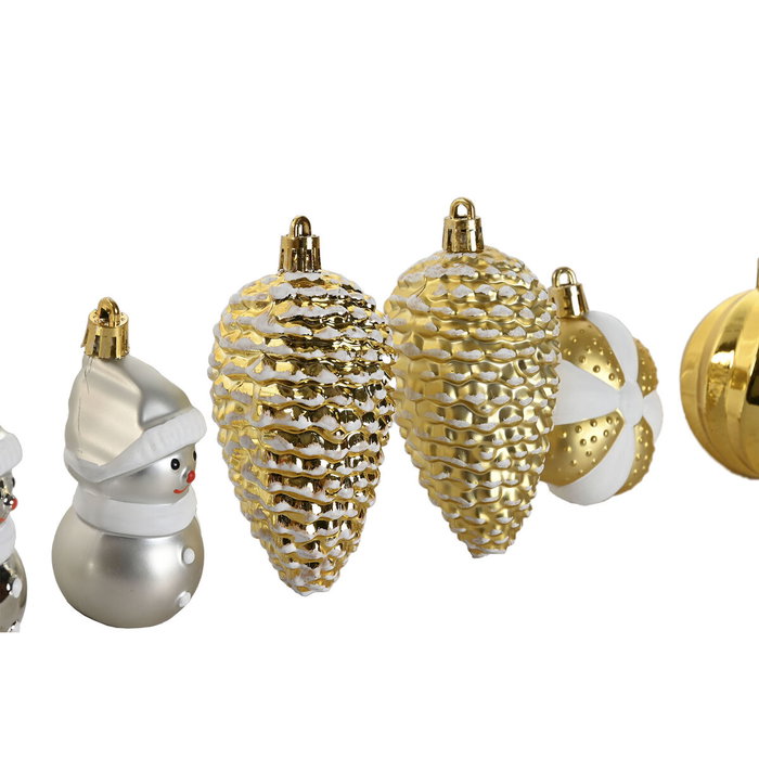 DKD Home Decor Set de 37 Bolas de Decoración Navideña Dorado DKD Home Decor Set de 37 Bolas de Decoración Navideña Dorado