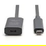 Digitus DN-300908 Cable de Extensión USB-C a USB-C 3.2 Gen 2 10 Gbps 5 Metros Negro