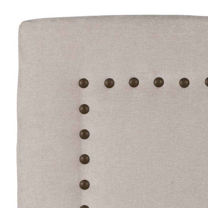 Cabecero Crema Tejido Dormitorio 165 X 7 X 125 cm Cabecero Crema Tejido Dormitorio 165 X 7 X 125 cm