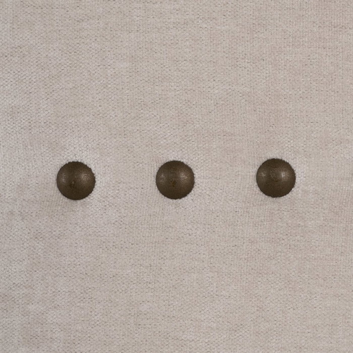 Cabecero Crema Tejido Dormitorio 165 X 7 X 125 cm Cabecero Crema Tejido Dormitorio 165 X 7 X 125 cm