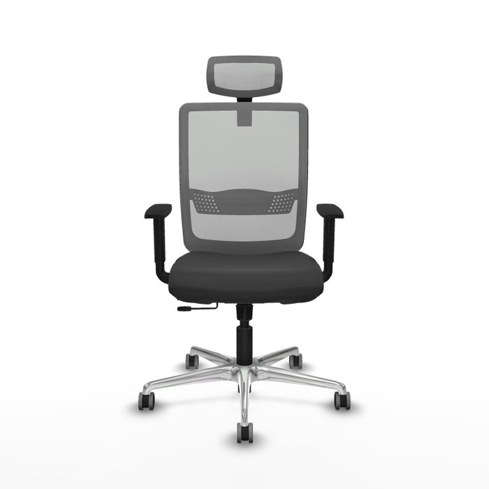 PIQUERAS Y CRESPO Silla de oficina Haches Gris con mecanismo Sincro/Traslack PIQUERAS Y CRESPO Silla de oficina Haches Gris con mecanismo Sincro/Traslack