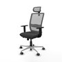 PIQUERAS Y CRESPO Silla de oficina Haches Gris con mecanismo Sincro/Traslack