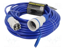 KEL Prolongador de alimentación H07BQ-F 3G1,5mm2 25m azul