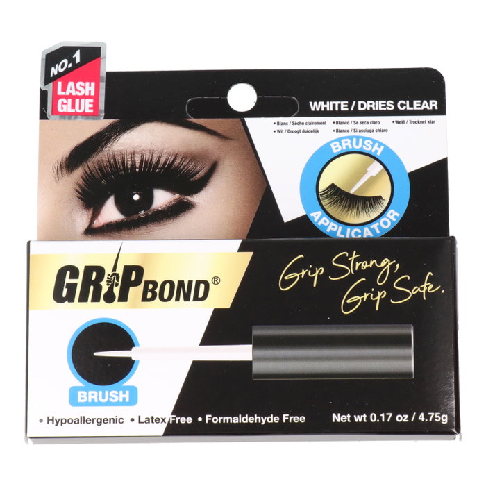 Ebin New York Grip Bond Eyelash Adhesive con cepillo blanco Ebin New York Grip Bond Eyelash Adhesive con cepillo blanco