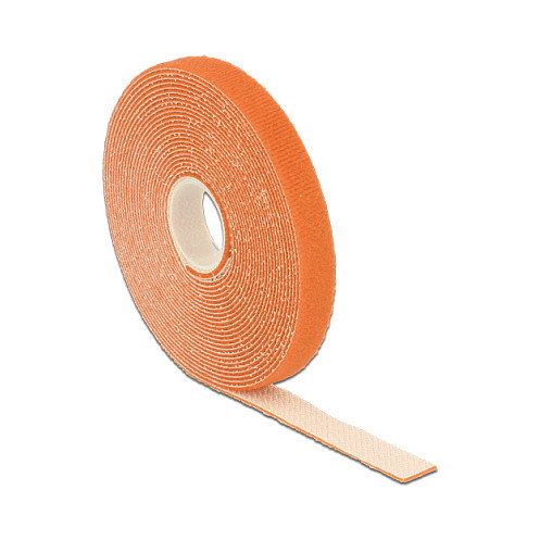 DeLOCK 18743 Cinta de velcro en rollo naranja 5 m x 13 mm DeLOCK 18743 Cinta de velcro en rollo naranja 5 m x 13 mm