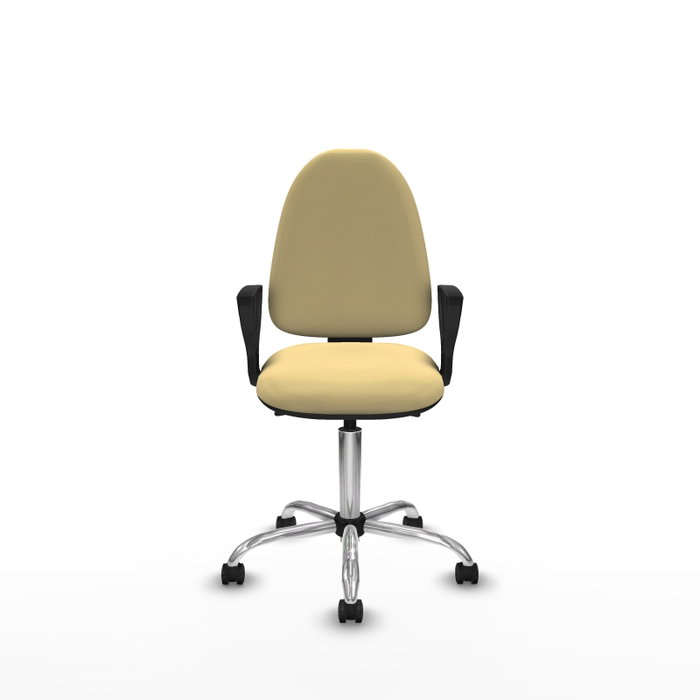 PIQUERAS Y CRESPO Silla de oficina Aýna con mecanismo Asincro, color Crema