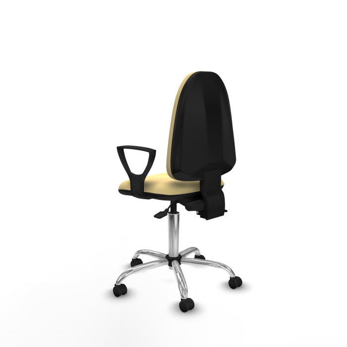 PIQUERAS Y CRESPO Silla de oficina Aýna con mecanismo Asincro, color Crema
