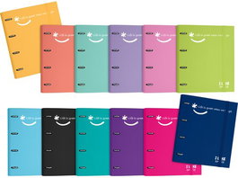 GRAFOPLAS Carpebloc Like2 A4 con 4 anillas mixtas, color Mint (Set de 2)