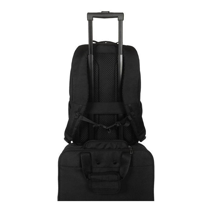 Targus HyperPack - Mochila para portátil Unisex de 16", 21 Litros, 3 Compartimentos, Resistente a la Abrasión, Negro