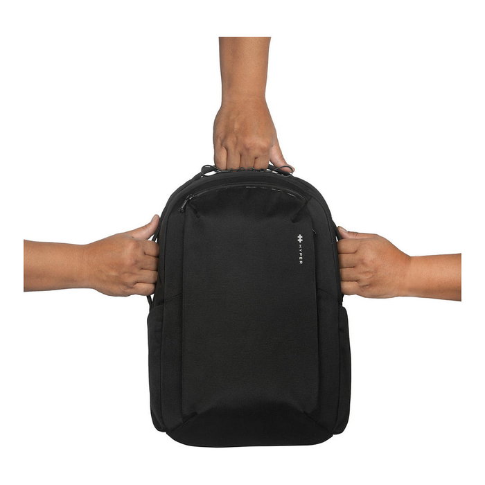 Targus HyperPack - Mochila para portátil Unisex de 16", 21 Litros, 3 Compartimentos, Resistente a la Abrasión, Negro