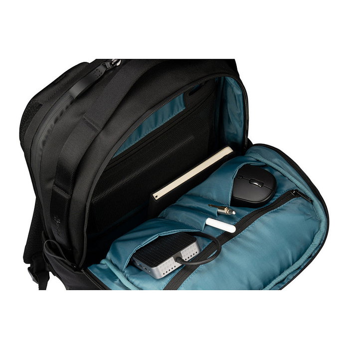 Targus HyperPack - Mochila para portátil Unisex de 16", 21 Litros, 3 Compartimentos, Resistente a la Abrasión, Negro